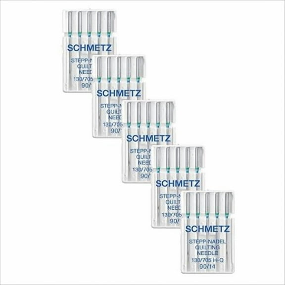Teamwork 25 Schmetz Quilting Sewing Machine Needles 130/705H H-Q Size 90/14