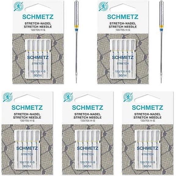 Teamwork 25 Schmetz Stretch Sewing Machine Needles 130/705H H-S Size 90/14