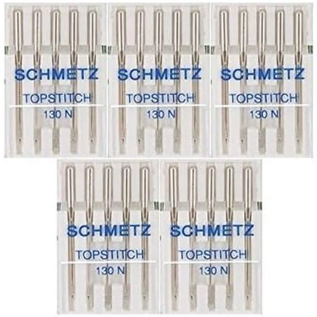 Teamwork 25 Schmetz Topstitch Sewing Machine Needles 130 N Size 100/16