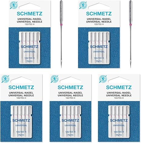 Teamwork 25 Schmetz Universal Sewing Machine Needles 130/705H 15x1H Size 100/1625