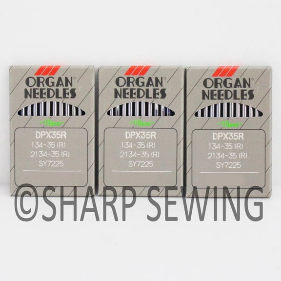 Teamwork 30 ORGAN 134-35R #22 REGULAR POINT SEWING MACHINE NEEDLES for PFAFF, ADLER,