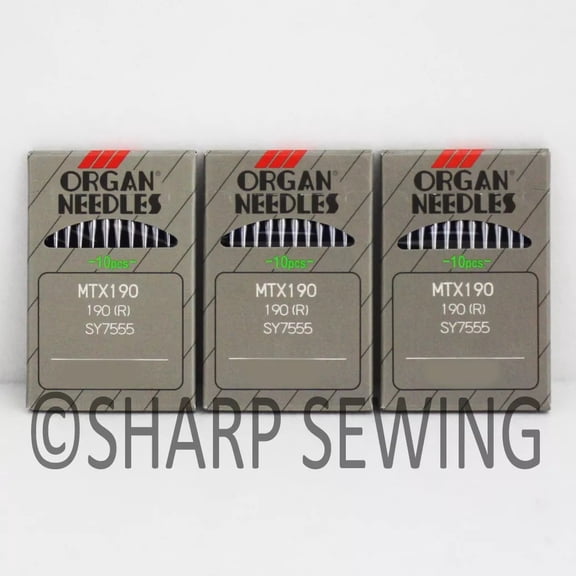 Teamwork 30 ORGAN  #23 190R, MTX190 SEWING MACHINE NEEDLES for PFAFF, ADLER