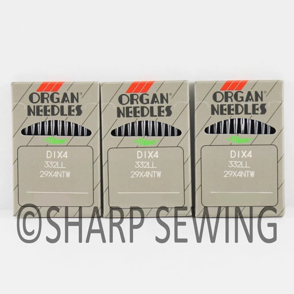 Teamwork 30 ORGAN LEATHER POINT SEWING NEEDLES #24 29X4, 332LR, 332LL SINGER 29K 29-4 29U
