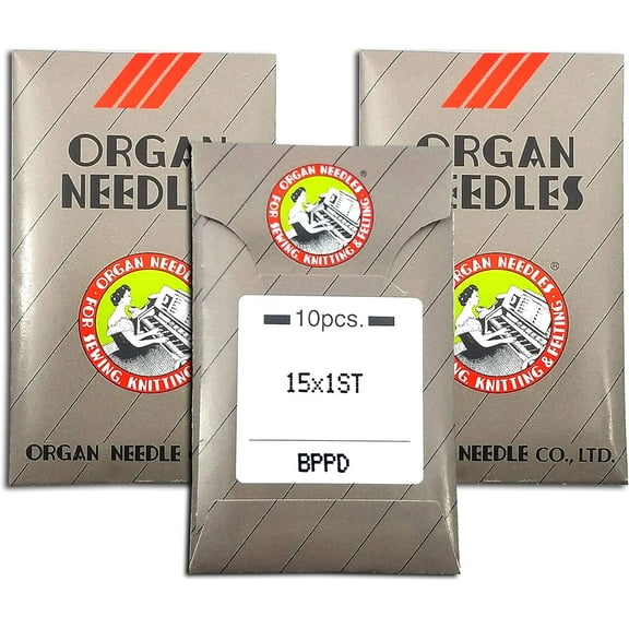 Teamwork 30 Organ 11BP 15X1ST HAX1ST Titanium Embroidery Large Eye Sewing Machine Needles