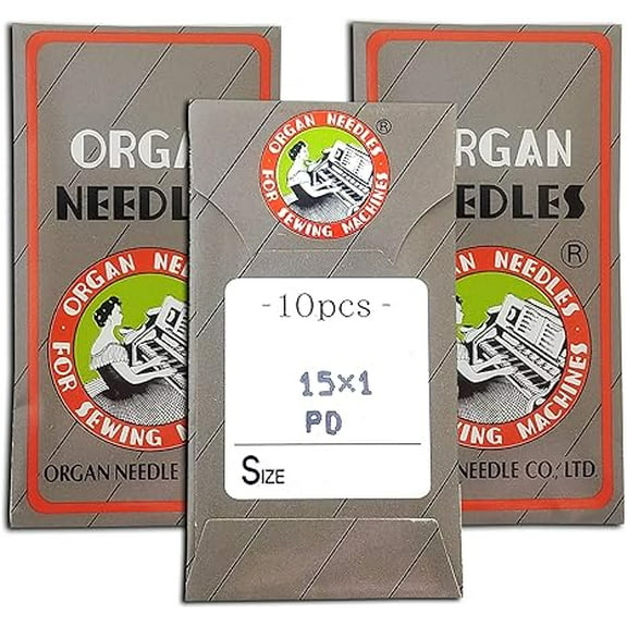 Teamwork 30 Organ 15X1 HAX1 Titanium Flat Shank Home Sewing Machine Needles ~ Multiple Sizes! (65/9)