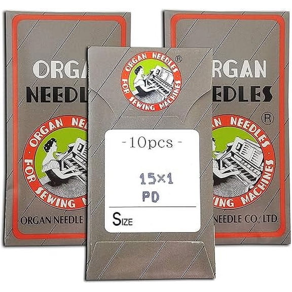Teamwork 30 Organ 15X1 HAX1 Titanium Flat Shank Home Sewing Machine Needles ~ Multiple Sizes! (90/14)