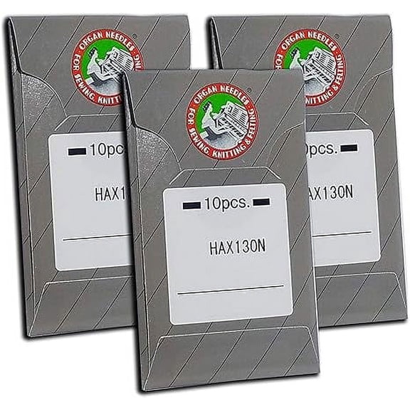 Teamwork 30 Organ HAX130N Top-Stitch and Embroidery Flat Shank Home Sewing Machine Needles ~ Multiple Sizes! (Metric 90/14)