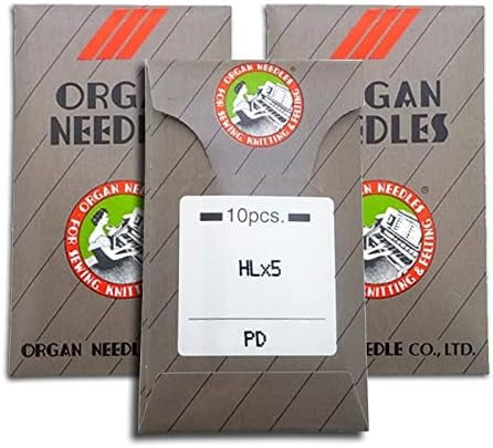 Teamwork 30 Organ HLX5 TITATNIUM (PD) High Speed Needles for Quilting, Jeans, Applique or Heavy Embroidery ~ Multiple Sizes!  (Metric 80/12)