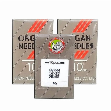 Teamwork 30 Organ Industrial Single Needle LOCKSTITCH Titanium (PD) Round Shank Needles DBX1 16X257 16X231 16X95 1738 Multiple Sizes! (Metric 140/22)