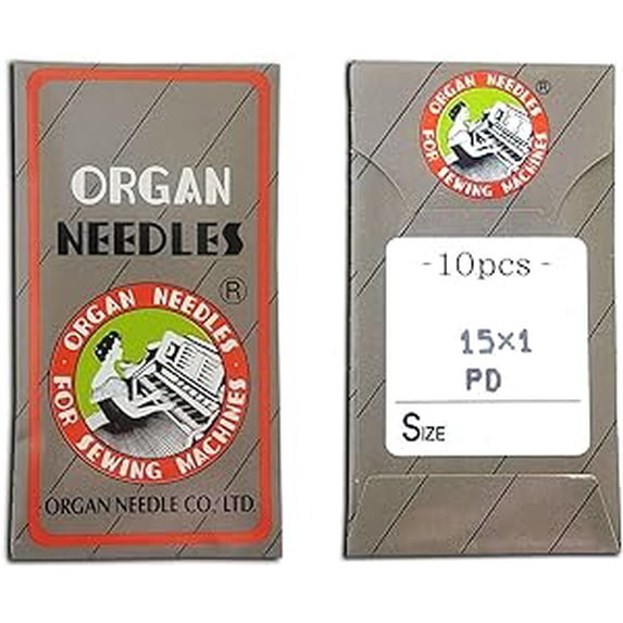 Teamwork 30 Organ Titanium #14 15X1 HAX1 15X1PD Flat Shank Home Universal Sewing Needle