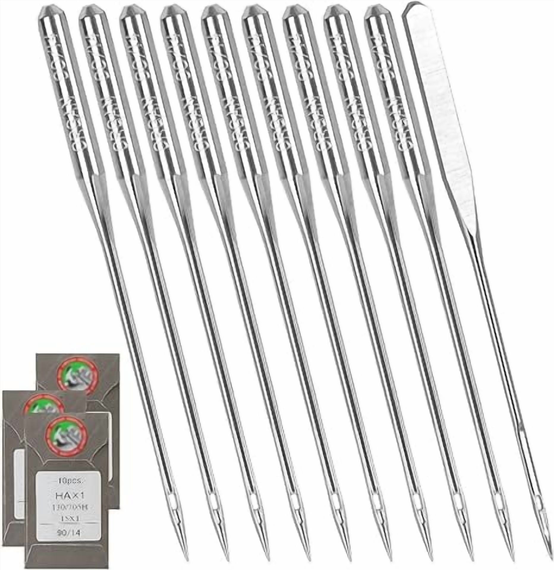 Teamwork 30Pcs Embroidery Needles for Brother Size 90/14 130/705H HAx1