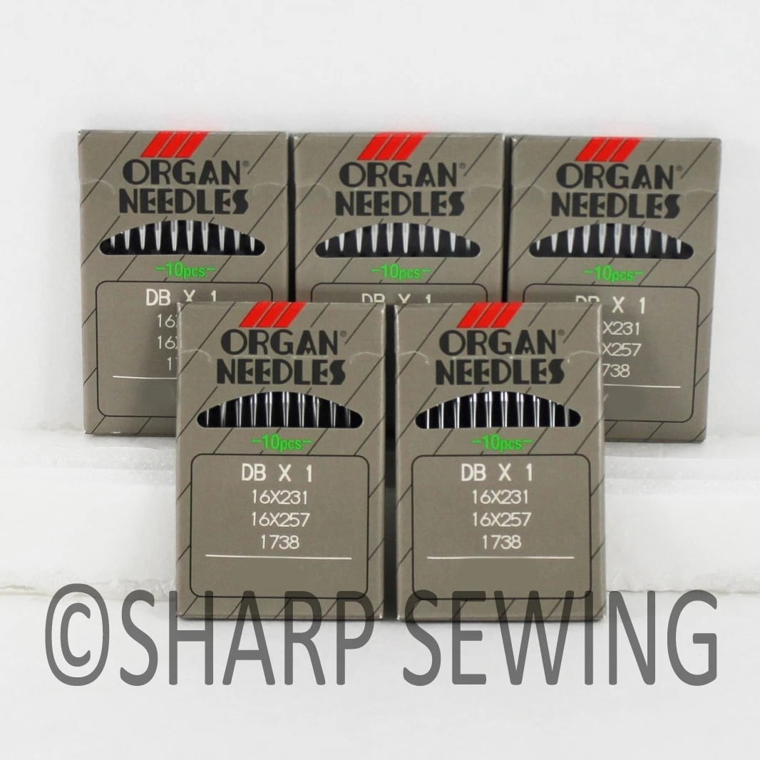 Teamwork 50 - 16X95LR #21 ORGAN LEATHER POINT NEEDLES INDUSTRIAL SEWING 16X231 16X257LR