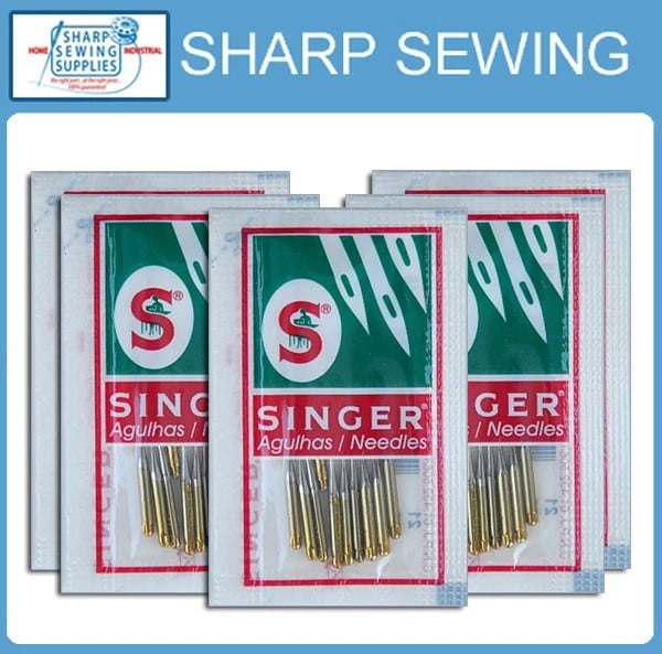 Teamwork 50 EACH SINGER 2045 GOLD TIP HOME SEWING MACHINE NEEDLES   SIZE#9