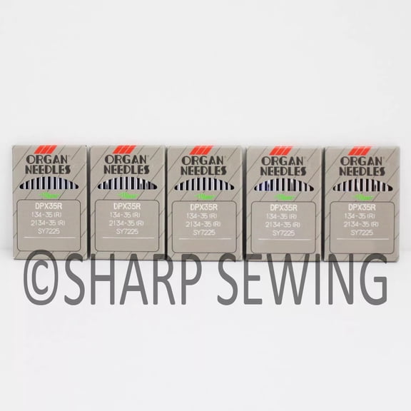 Teamwork 50 ORGAN 134-35R #16 REGULAR POINT SEWING MACHINE NEEDLES for PFAFF, ADLER,