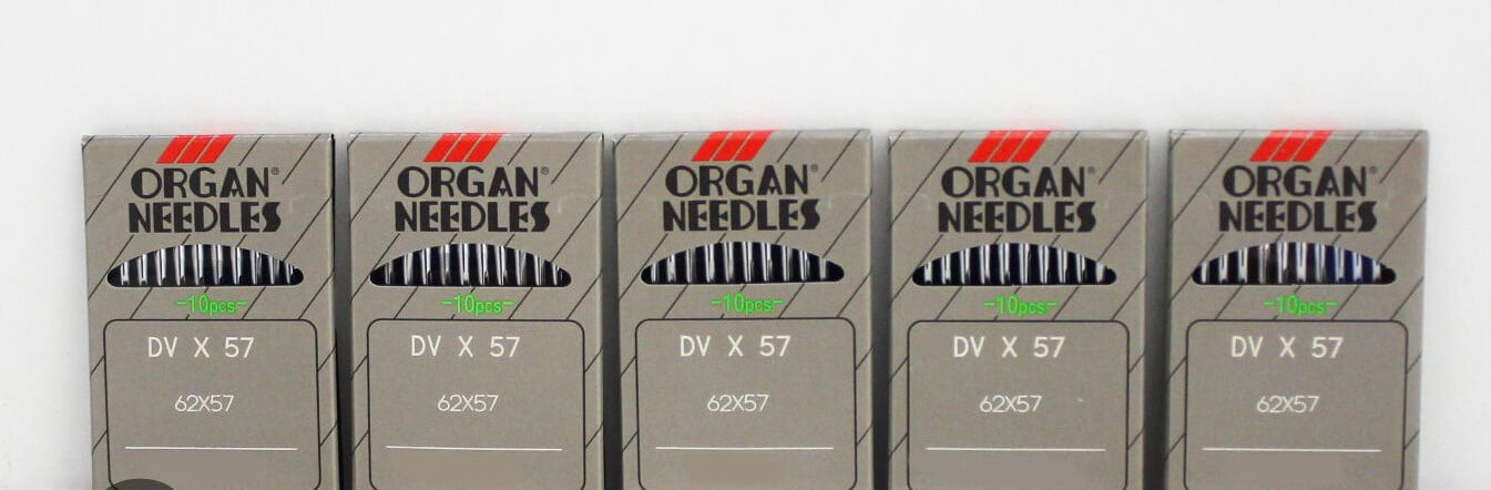 Teamwork 50 ORGAN 62X57, DVX57 NEEDLES SIZE#24 fits SINGER, KANSAI SPECIAL, PEGASUS, JUKI