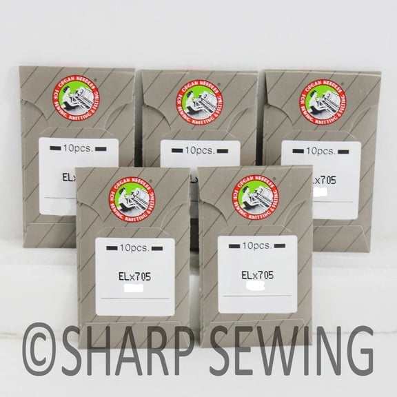 Teamwork 50 ORGAN NEEDLES for ELNA LOCK SERGER MODELS 634, 644  SIZE 12BP  SYS.  ELX705