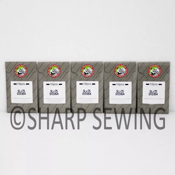 Teamwork 50 ORGAN NEEDLES for SINGER 14U SERGER ( OVERLOCK ) #14 SYS# 2054, SLX75, 16X75