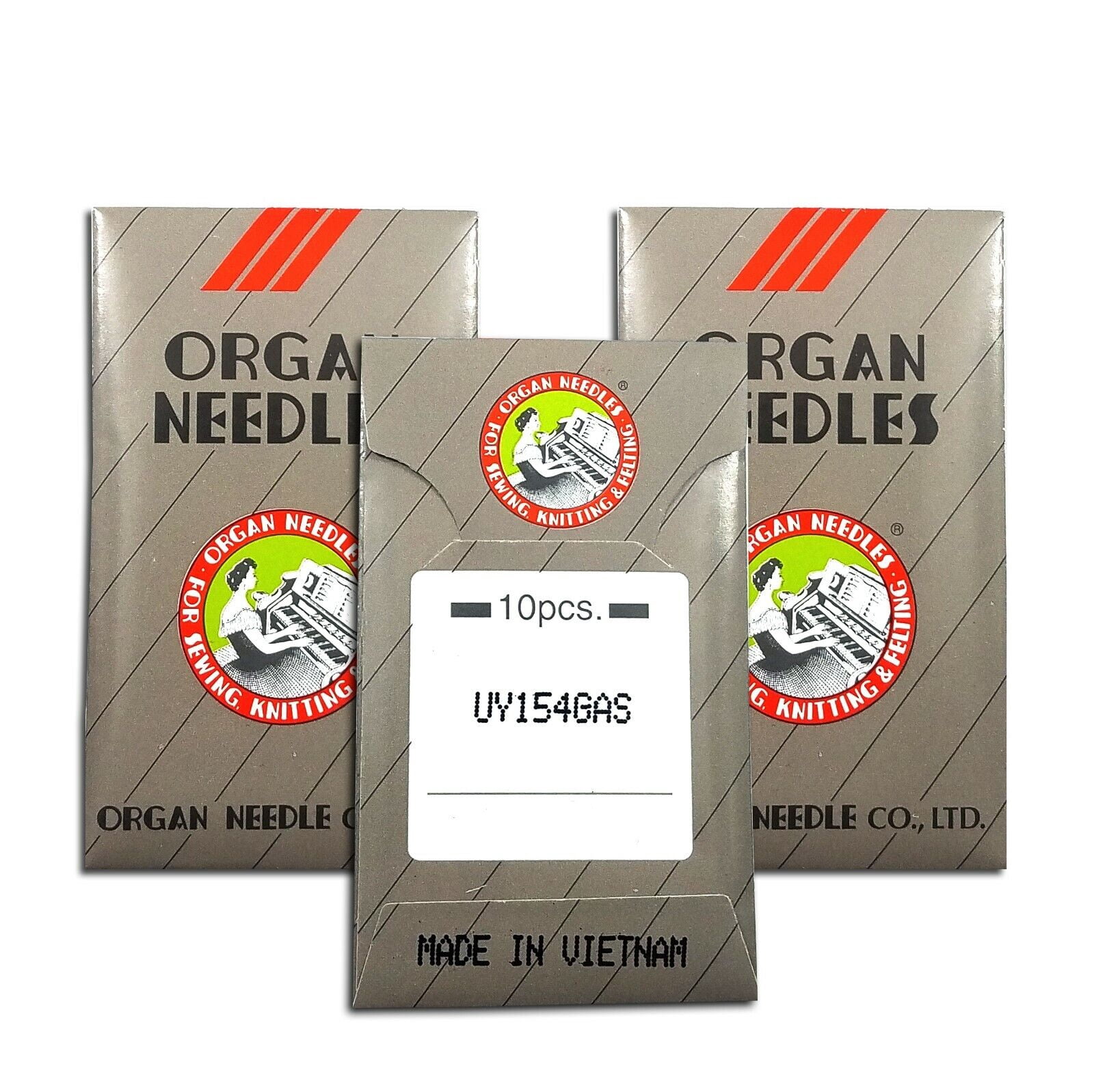 Teamwork 50 ORGAN UY154, 154G, 151x21 #10 NEEDLES fits UNION SPECIAL 39500, PEGASUS E256