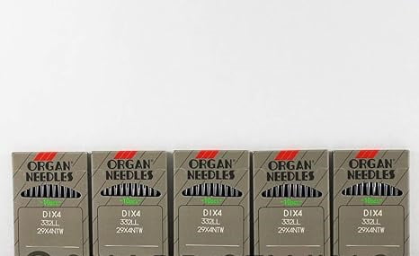 Teamwork 50 Organ Leather Point Sewing Needles #14 29X4, 332LR, 332LL Singer 29K 29-4 29U