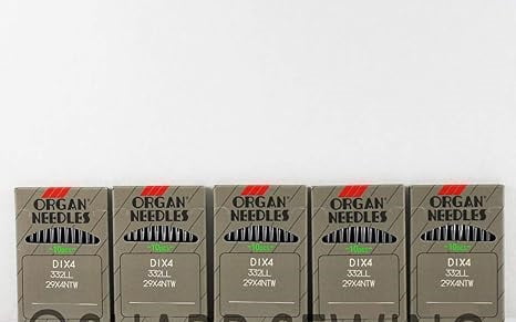Teamwork 50 Organ Leather Point Sewing Needles #18 29X4, 332LR, 332LL Singer 29K 29-4 29U
