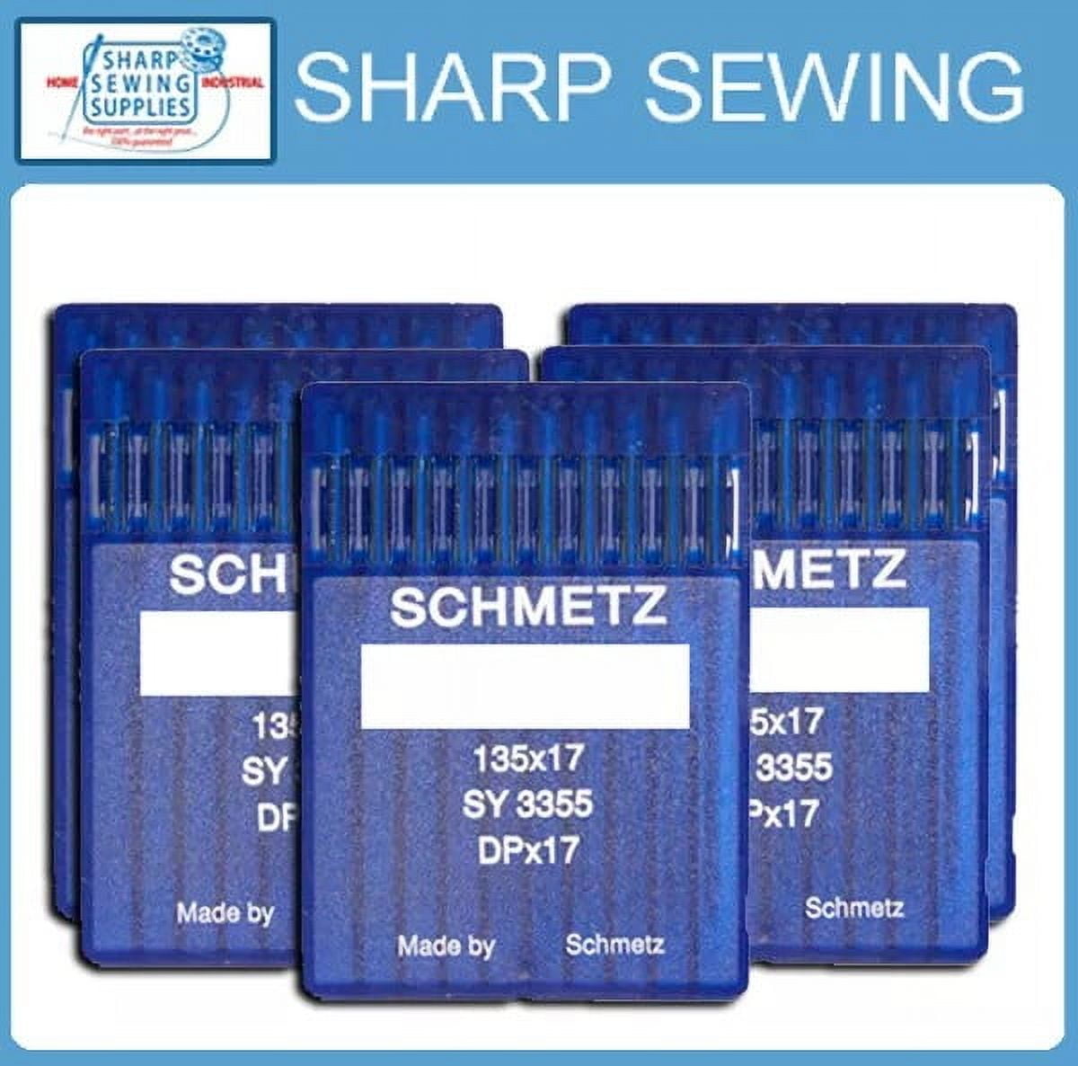 Teamwork 50 SCHMETZ  135X17 SIZE#23 INDUSTRIAL WALKING FOOT MACHINE NEEDLES DPX17 SY3355