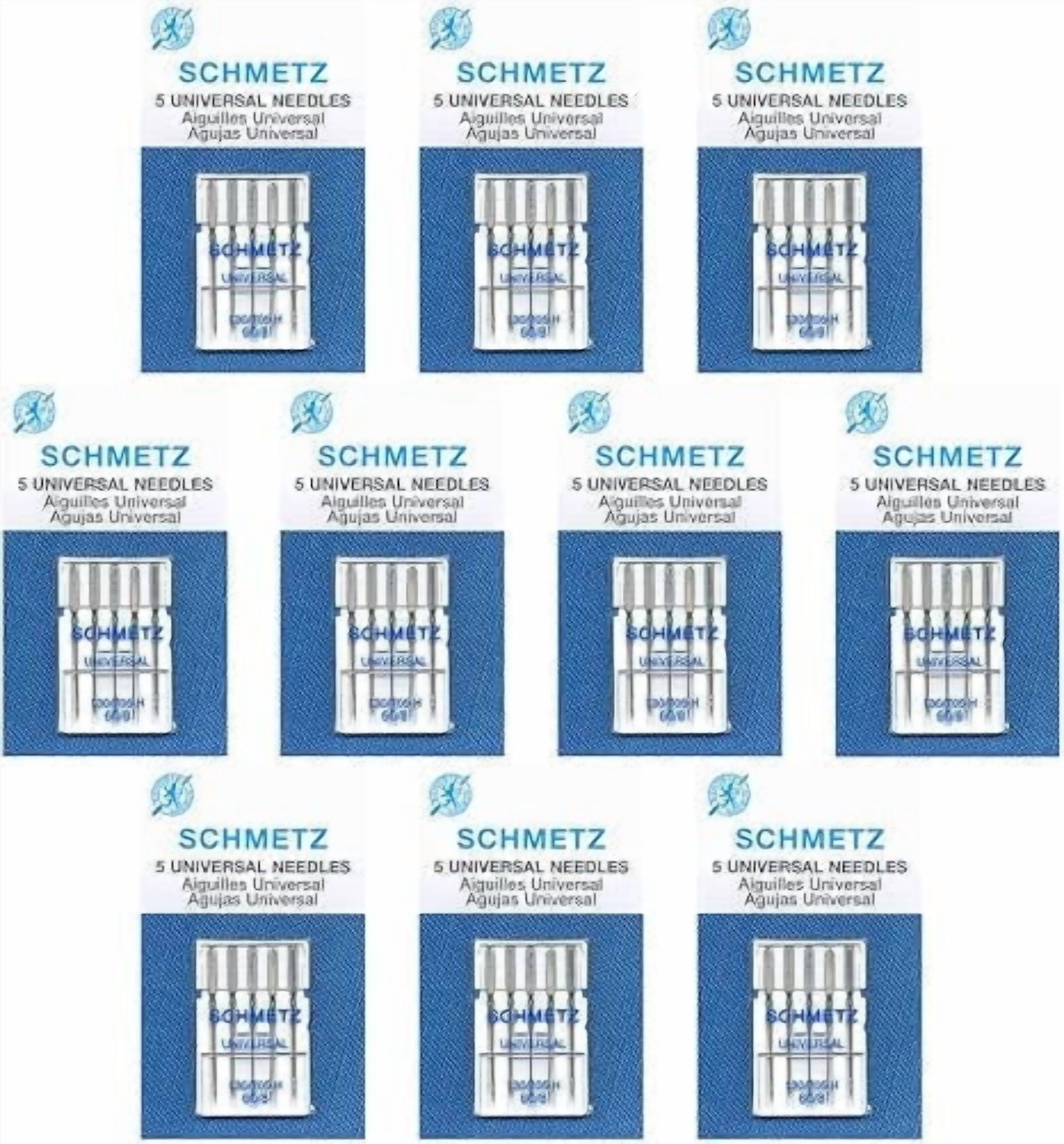 Teamwork 50 Schmetz Universal Sewing Machine Needles - Size 110/18 - Box of 10 Cards