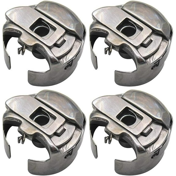 Teamwork - # BC-DBZ(3)-NBL Small L Size Pigtail Embroidery Bobbin Cases Compatible with/Replacement for Barudan Melco SWF Tajima Ricoma MT-1501(4PCS)