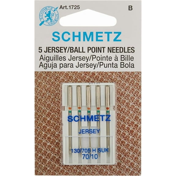 Teamwork Ball Point Jersey Machine Needles-Size 10/70 5/Pkg