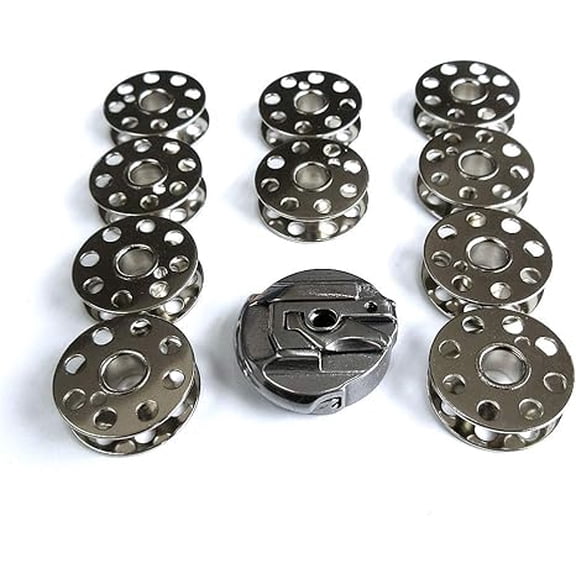 Teamwork Bobbin Case # 45751 +10 Bobbins for Featherweight Sewing Machine 221 222