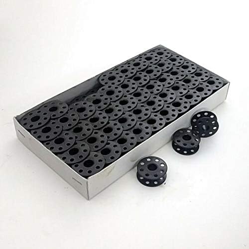 Teamwork Bobbins Supplies for Single Needle Industrial BOBBINS (100) 270010 Black for Sewing Machine.