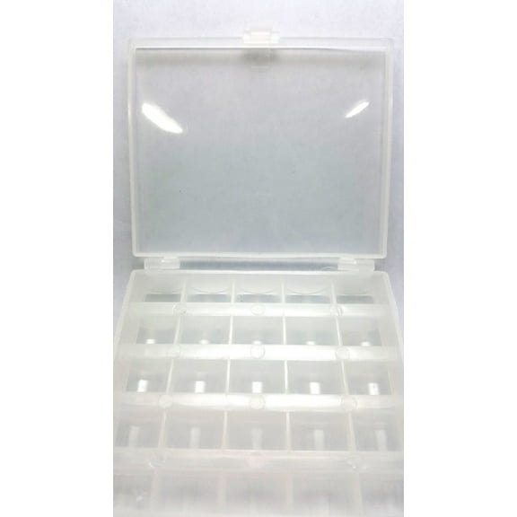 Teamwork CLEAR PLASTIC UNIVERSAL BOBBIN STORAGE CASE ORGANIZER SINGER CONSEW JUKI BB25