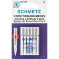 thumbnail image 1 of Teamwork Euro-Notions Quick Self Threading Machine Needles, Size 12/80, 5/pkg,Silver, 1 of 1