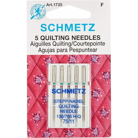 Teamwork Euro-Notions SCHMETZ 73078 Quilt Machine Needles-Size 11/75 5/Pkg