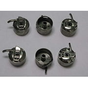 Teamwork Machine Parts Supplies for 6 Bobbin Cases for S.I.N.G.E.R, 15-88, 15-90, 15-91 OR 15-125 for Sewing Machine.