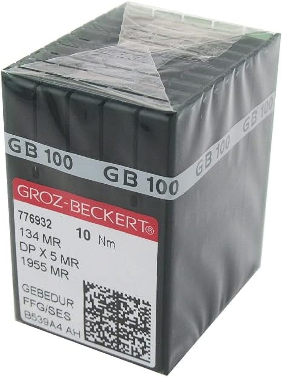 Teamwork GROZ-BECKERT Needle in -100 GROZ-BECKERT GEBEDUR 134 MR / 135X5 MR Titanium Quilting Machine Needles (100PCS Groz-Beckert-134MR 18/110)