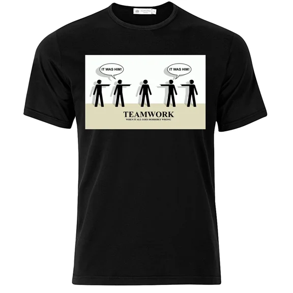 Teamwork - Graphic Cotton T Shirt Short & Long Sleeve