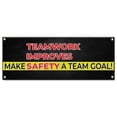thumbnail image 1 of Teamwork Improves Safety Make Safety A Team Goal! | 24" X 72" Banner | Heavy Duty 13oz. Outdoor Vinyl Single Sided With Grommets | Made in The USA, 1 of 4