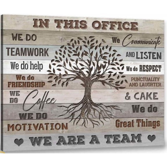 Teamwork Inspirational Wall Art Print, Unframed Paper Poster 8x10in