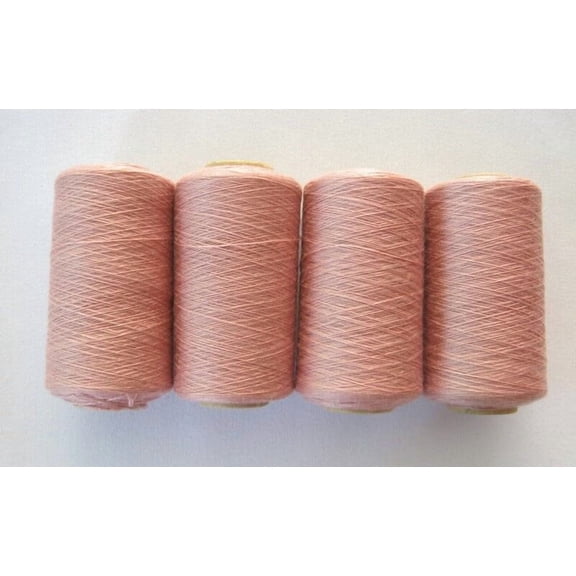 Teamwork LIGHT MAUVE #603 SPUN POLYESTER SERGER & QUILTING THREAD 4 TUBES 1000 YDS. EACH