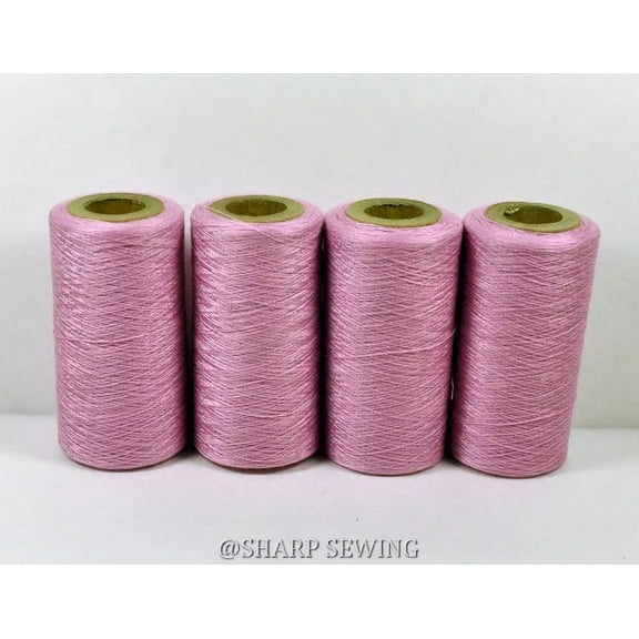 Teamwork LIGHT PINK #606 SPUN POLYESTER SERGER & QUILTING THREAD 4 TUBES 1000 YDS. EACH