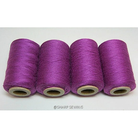 Teamwork LIGHT PURPLE #641 SPUN POLYESTER SERGER & QUILTING THREAD 4 TUBES 1000 YDS. EACH