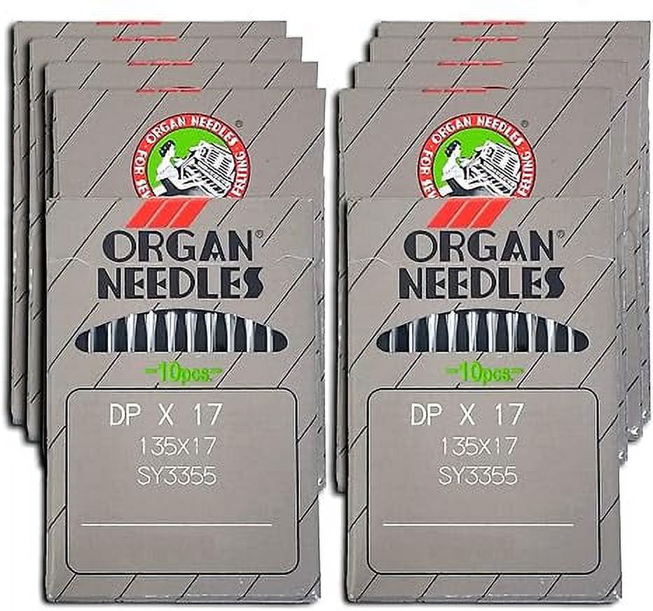 Teamwork LNKA 100PCS Organ Industrial Sewing Machine Needles DPX17 135X17 for Walking Foot DY/DU& More Machine (Size#16(Metric 100)