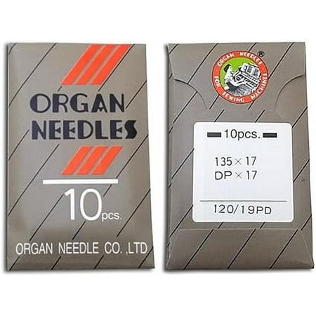 Teamwork LNKA 100PCS Organ Industrial Sewing Machine Needles DPX17 135X17 for Walking Foot DY/DU& More Machine (Size#20(Metric 125)