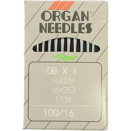 Teamwork LNKA Industrial Sewing Machine Needles Organ DB X 1 16X257 Size (100/16) 10pcs/Pack