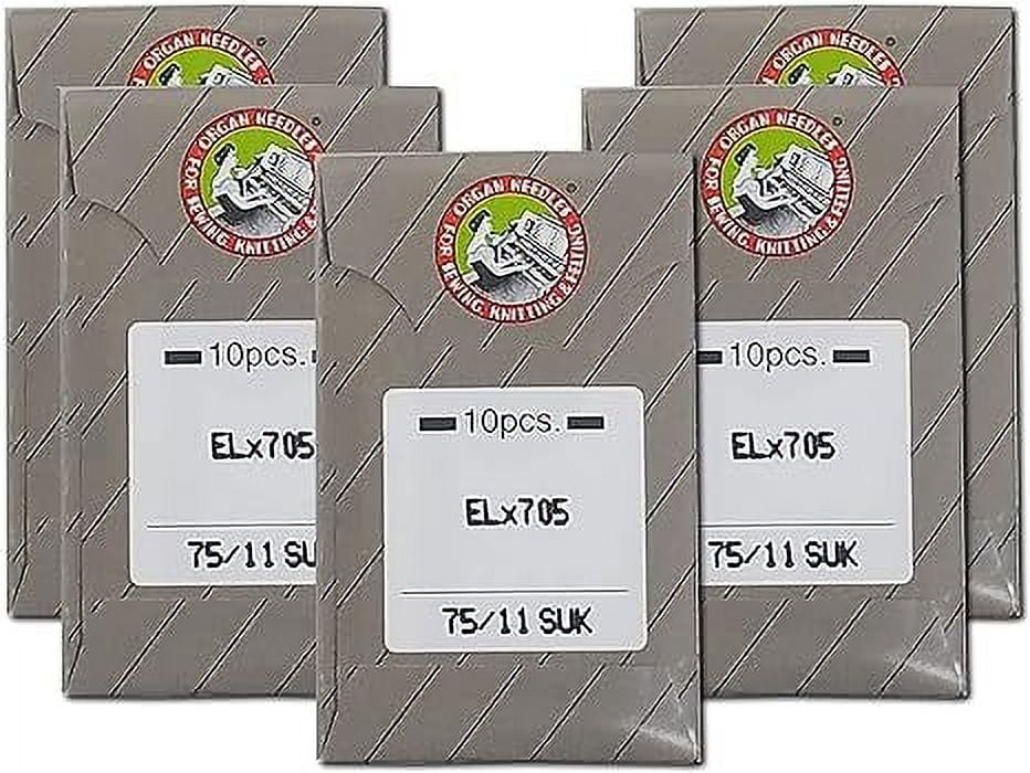 Teamwork MACOSKI Supplies for 50 Organ Needles for PFAFF SERGER Models 4842 4860 Size 12BP SYS ELX705 DIY for Sewing Machines Accessories