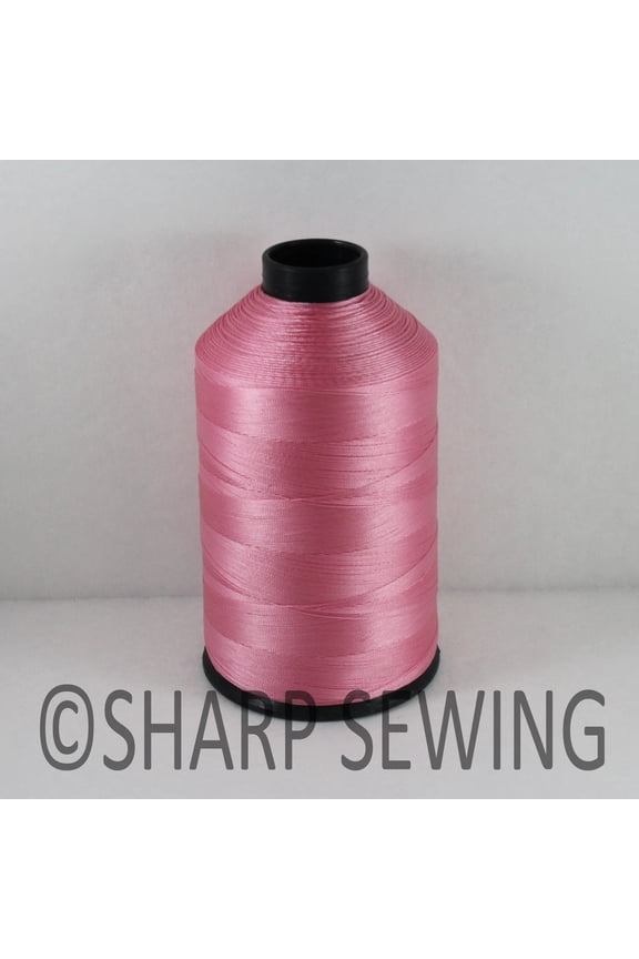MEDIUM PINK 8OZ N51 2800 YARDS CONE #69 BONDED NYLON THREAD SEW LEATHER CANVAS