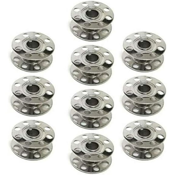 Teamwork Machine Parts Supplies for 10 Each Bobbin, 125701-001 fits B.r.o.t.h.e.r, 845, CS8072, PC2800, PC4000, for Sewing Machine.