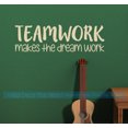 thumbnail image 1 of Teamwork Make the Dream Work Inspiring Office School Wall Art Decal Quote Vinyl Sticker 23x7-Inch Beige, 1 of 2