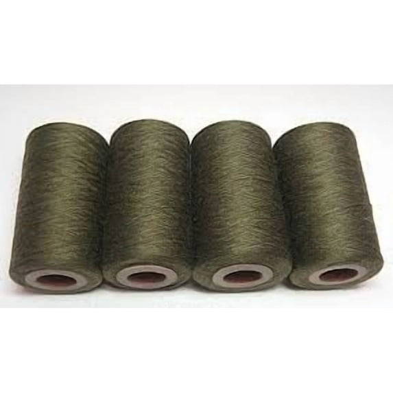 Teamwork OLIVE DRAB #745 SPUN POLYESTER SERGER & QUILTING THREAD 4 TUBES 1000 YDS. EA