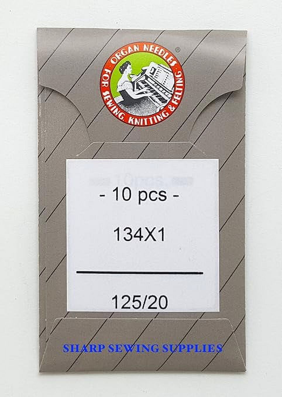 Teamwork ORGAN INDUSTRIAL SEWING MACHINE NEEDLES 134X1 SIZE 125/20 (100)